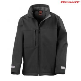 The Result Youth Classic Softshell Jacket is a waterproof, breathable, windproof softshell jacket.  2 colours.  S - 2XL.  Great bonded waterproof softshell jackets.