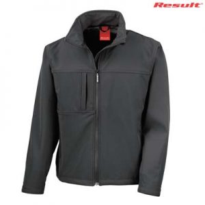 R121X Result Mens Classic Softshell Jacket - Black The Result Mens Classic Softshell Jacket is a waterproof, breathable, windproof softshell jacket. 4 colours. S - 5XL. Great bonded waterproof softshell jackets.