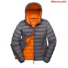 R194F Result Urban Ladies Snowbird Hooded Jacket – Grey/Orange