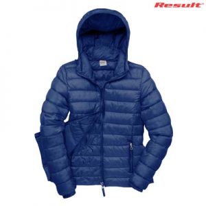 The Result Urban Ladies Snowbird Hooded Jacket is a relaxed fit, nylon puffer jacket.  5 colour options.  S - 3XL.  Great branded puffer jackets from Result.