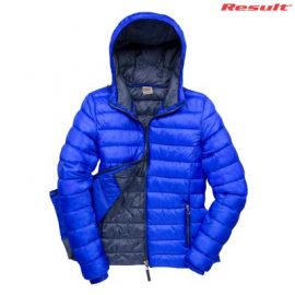 The Result Urban Ladies Snowbird Hooded Jacket is a relaxed fit, nylon puffer jacket.  5 colour options.  S - 3XL.  Great branded puffer jackets from Result.