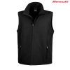 R232M Result Mens Core Printable Softshell Vest – Black