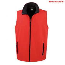 The Result Mens Core Printable Softshell Vest is a slim fit. polyester outer with microfleece inner, vest.  S - 5XL.  3 colours.  Great softshell vests.