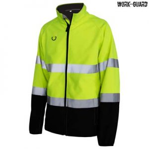 R450X Work-Guard Printable Softshell Safety Jacket - Yellow The Work-Guard Printable Softshell Safety Jacket is a 120gsm 100% polyester hi vis softshell jacket. 2 colours. S - 5XL. Great branded printable hi vis workwear.