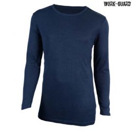 The Work-Guard Round Neck Thermal Top is a 265gsm poly/viscose thermal top.  Black or Navy.  XS - 5XL.  Great work thermals from Work-Guard.