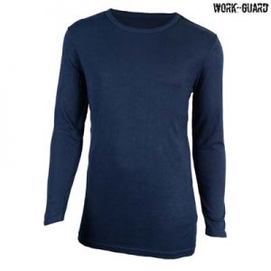 The Work-Guard Round Neck Thermal Top is a 265gsm poly/viscose thermal top. Black or Navy. XS - 5XL. Great work thermals from Work-Guard.