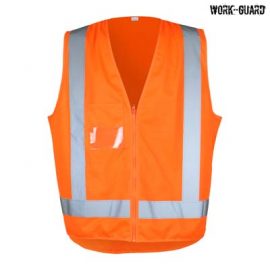 The Work-Guard Adult Safety Vest TTMC-W is a 120gsm polyester hi vis vest.  S - 5XL.  Orange or Yellow.  Great branded hi vis safety vests. 
