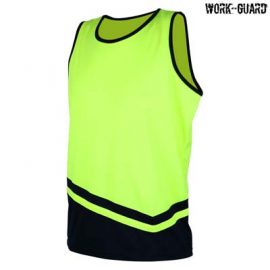 The Work-Guard Peak Performance Safety Singlet is a polyester, 135gsm hi vis singlet.  S - 5XL.  4 colours.  Great branded hi vis workwear from Work-Guard.