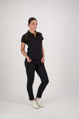 The Cloke Sport Womens XT Performance Pullover Polo is a 150gsm polyester performance polo. 13 colours. 8 - 22. Great branded performance polos.