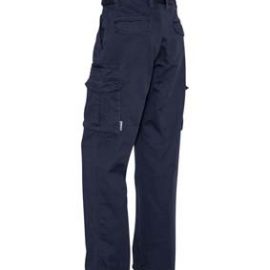 The Syzmik Mens Basic Cargo Pant is a regular, cotton drill, 310gsm work pant.  8 pockets.  Navy.  Great pants and workwear from Syzmik.