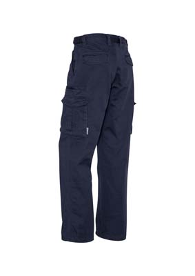 The Syzmik Mens Basic Cargo Pant is a regular, cotton drill, 310gsm work pant.  8 pockets.  Navy.  Great pants and workwear from Syzmik.