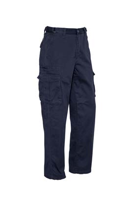 The Syzmik Mens Basic Cargo Pant is a regular, cotton drill, 310gsm work pant.  8 pockets.  Navy.  Great pants and workwear from Syzmik.