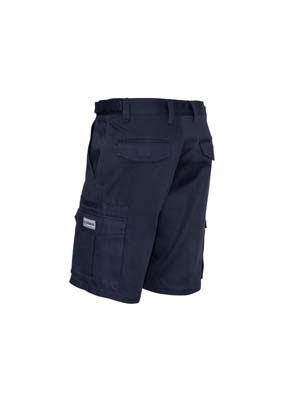 The Syzmik Basic Cargo Short is a 310gsm cotton drill cargo short. Navy. 72 - 132. Great work shirts and trade work wear from Syzmik.