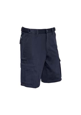 ZP502 Syzmik Basic Cargo Short The Syzmik Basic Cargo Short is a 310gsm cotton drill cargo short. Navy. 72 - 132. Great work shirts and trade work wear from Syzmik.