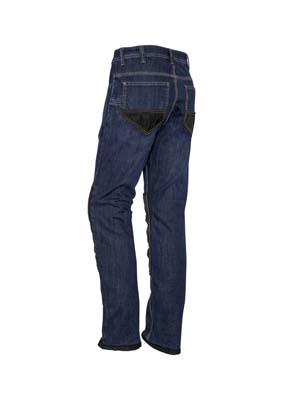 The Syzmik Heavy Duty Cordura Stretch Denim Jeans is a 99% Cotton denim work jeans with cordura patches.  72 - 132.  Great branded jeans and workwear from Syzmik.