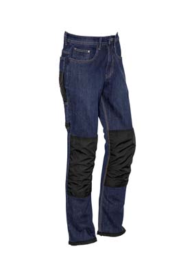 The Syzmik Heavy Duty Cordura Stretch Denim Jeans is a 99% Cotton denim work jeans with cordura patches.  72 - 132.  Great branded jeans and workwear from Syzmik.