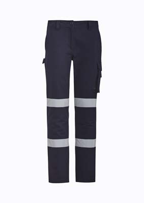 The Syzmik Womens Bio Motion Taped Pant is a 280gsm, cotton drill work pant.  Bio Motion.  8 - 24.  Great taped pants and workwear from Syzmik.