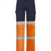 ZP980 Syzmik Bio Motion Hi Vis Taped Pant – Navy/Orange