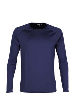 The Aurora Sports Stadium Long Sleeve Tee is a 150gsm, 90% polyester, long sleeve tee.  3 colours.  S - 5XL.  Great branded long sleeve performance tees.
