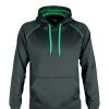 XTH – Aurora Sports XT Performance Pullover Hoodie – Black/Kelly Green