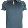 XTP Aurora Sports XT Performance Polo – Navy/Gold