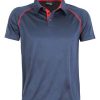 XTP Aurora Sports XT Performance Polo – Navy/Red