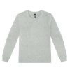 T404 Cloke Womens Loafer Long Sleeve Tee – Grey Marle