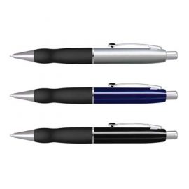 The TRENDS Turbo Pen Classic is a retractable brass ball pen with soft rubber grip.  3 colours.  Printed or Engraved.  Great branded pens from TRENDS.