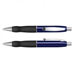 The TRENDS Turbo Pen Classic is a retractable brass ball pen with soft rubber grip. 3 colours. Printed or Engraved. Great branded pens from TRENDS.