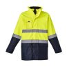 ZJ220 Syzmik Hi Vis Basic 4 in 1 Waterproof Jacket – Hi Vis Yellow/Navy
