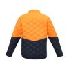 ZJ420 Syzmik Hexagonal Puffer Jacket – Hi Vis Orange/Navy