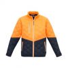 ZJ420 Syzmik Hexagonal Puffer Jacket – Hi Vis Orange/Navy