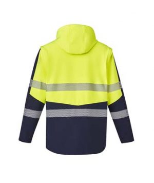 The Syzmik Streetworx 2 in 1 Stretch Softshell is a bonded polyester, 330gsm softshell jacket. 2 colours. XXS - 7XL. Great hi vis softshells and workwear from Syzmik.