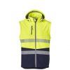 ZJ453 Syzmik Streetworx 2 in 1 Stretch Softshell Jacket – Hi Vis Yellow/Navy