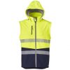 ZJ453 Syzmik Streetworx 2 in 1 Stretch Softshell Jacket – Hi Vis Yellow/Navy