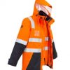 The Syzmik Hi Vis 4 in 1 Waterproof Jacket is a jacket with reversible zip vest with fleece lining.  2 colours.  XXS - 7XL.  Great branded hi vis workwear from Syzmik.