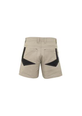 The Syzmik Rugged Cooling Short Short is a 100% square weave cotton ripstop. 240gsm. 4 colours. 72 - 132. Great shorts and workwear from Syzmik.