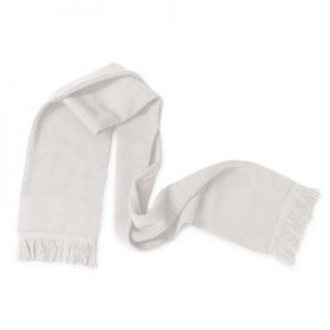 The TRENDS Fairbanks Custom Knitted Scarf is a fully customised jacquard knitted acrylic scarf with tassels. Great custom branded scarves for all occasions.