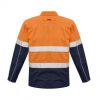 ZJ590 Syzmik Hi Vis Cotton Drill Jacket – Orange/Navy