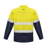 ZJ590 Syzmik Hi Vis Cotton Drill Jacket – Yellow/Navy