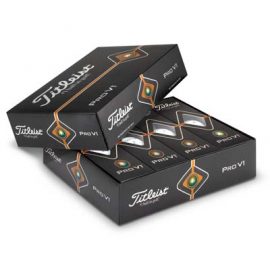 The Titleist Pro V1 Golf Balls are the number 1 balls on tour.  For all skill levels.  Boxes of 3 in a box of 12.  White balls.  Great branded golf balls brought to you by TRENDS.