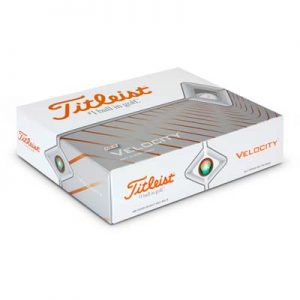 The Titleist Velocity Golf Balls are aerodynamically engineered golf balls.  Boxes of 3 in a box of 12.  White balls.  Great branded golf balls brought to you by TRENDS.