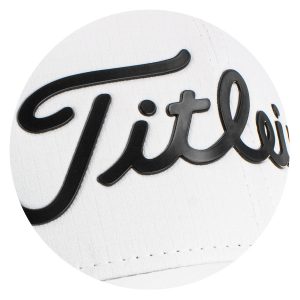 The Titleist Performance Ball Marker Cap is a stylish, functional, 6 panel cap.  Moisture wicking performance material.  White.  Can be co - branded.  Great golf caps.