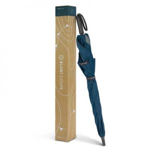 The BLUNT Coupe Umbrella is a lightweight, full length umbrella.  6 rib, 58cm.  High end.  2 colours.  Great branded corporate umbrellas.