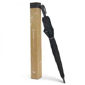 The BLUNT Classic Umbrella is a full size, full length, fully tensioned umbrella. High performance. 10 colours. Great branded corporate umbrellas.