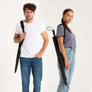 The BLUNT Exec Umbrella is a large, full length street umbrella.  Sized for 2 people.  High end.  2 colours.  Great branded corporate umbrellas.