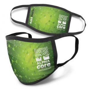 The TRENDS Full Colour 3-Ply Reusable Face Mask is a large reusable face mask made from cotton and spandex. Can be branded full colour.