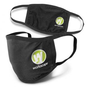 The TRENDS Reusable 3-Ply Cotton Face Mask is a reusable face mask made from 130gsm cotton and spandex. Black. Branded in 2 positions. Printed face masks for you and your team.