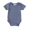 BBSSBS Baby Blanks Short Sleeve Bodysuit -Petrol Blue