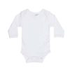 Baby Blanks Long Sleeve Bodysuit – White